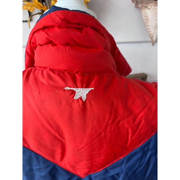 MOUNTAIN PRODUCTS Wenatchee Washington Vintage Red and Blue Down Vest M - Picture 2 of 13